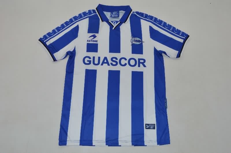 Thailand Quality(AAA) 1998/99 Deportivo Alaves Home Retro Soccer Jersey