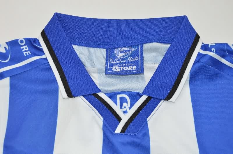 Thailand Quality(AAA) 1998/99 Deportivo Alaves Home Retro Soccer Jersey