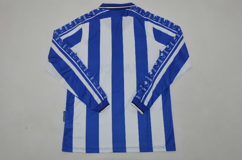 Thailand Quality(AAA) 1998/99 Deportivo Alaves Home Retro Long Sleeve Soccer Jersey
