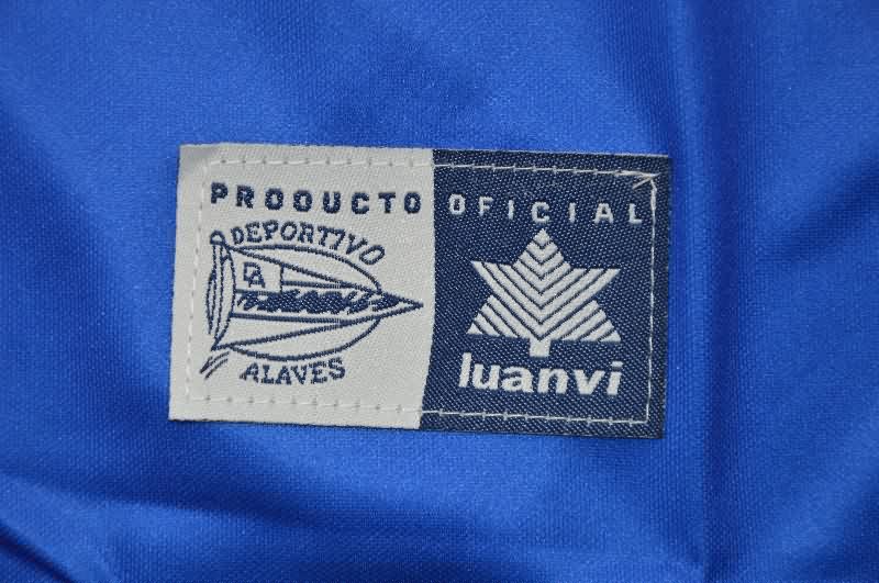 Thailand Quality(AAA) 1999/00 Deportivo Alaves Home Retro Soccer Jersey