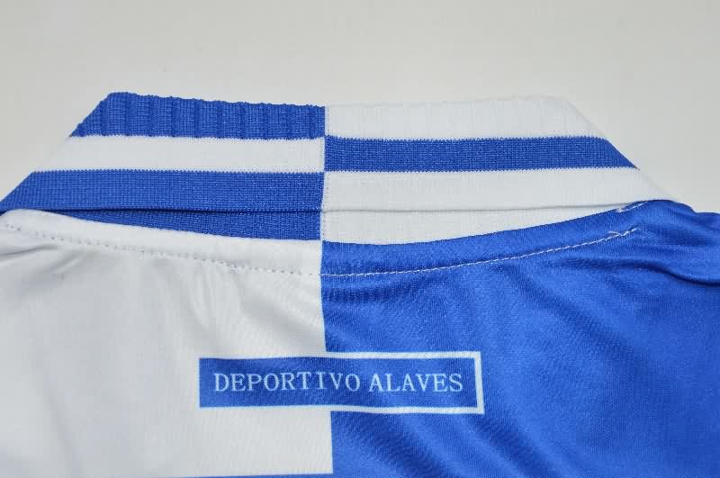 Thailand Quality(AAA) 1999/00 Deportivo Alaves Home Retro Soccer Jersey