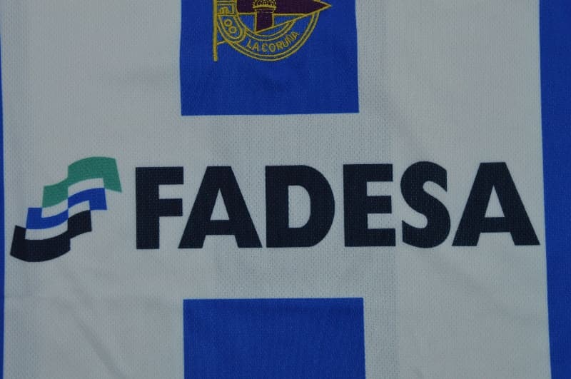 Thailand Quality(AAA) 2001/02 Deportivo La Coruna Home Retro Soccer Jersey