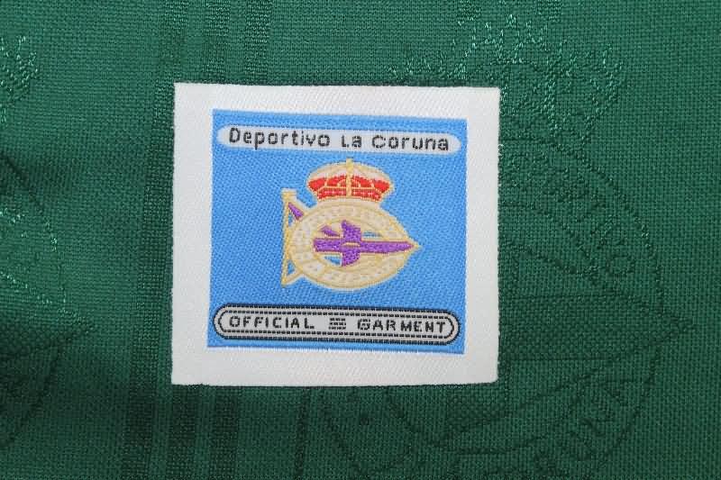 Thailand Quality(AAA) 1999/00 Deportivo La Coruna Away Long Sleeve Retro Soccer Jersey