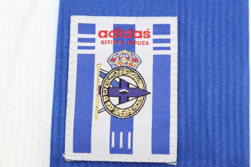 Thailand Quality(AAA) 1999/00 Deportivo La Coruna Home Retro Soccer Jersey