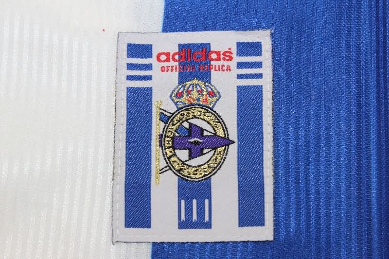 Thailand Quality(AAA) 1999/00 Deportivo La Coruna Home Long Sleeve Retro Soccer Jersey