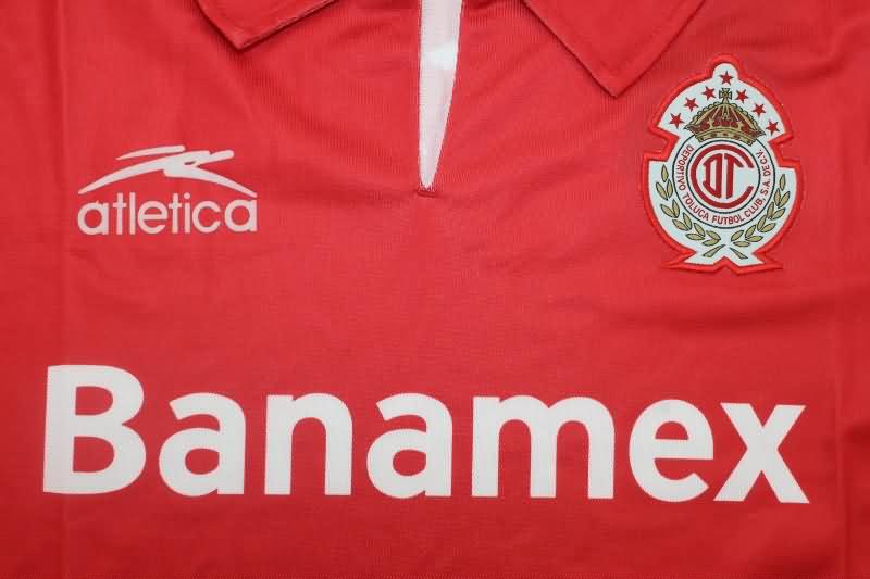 Thailand Quality(AAA) 2002/03 Deportivo Toluca Home Retro Soccer Jersey