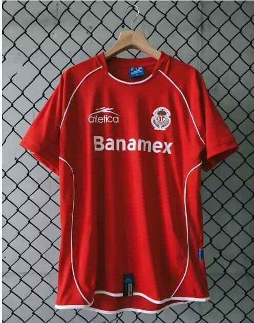 Thailand Quality(AAA) 2005/06 Deportivo Toluca Home Retro Soccer Jersey