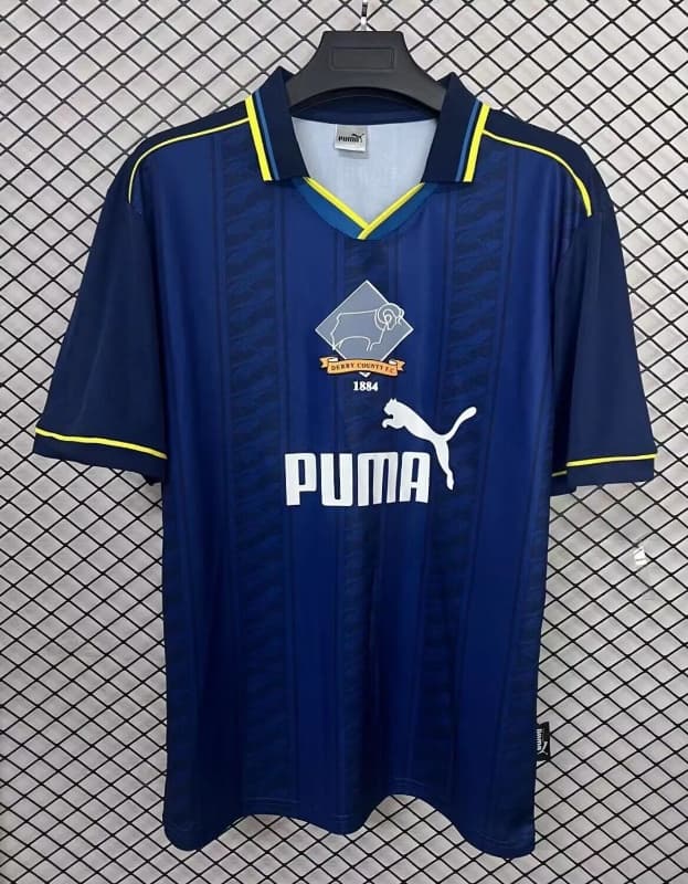 Thailand Quality(AAA) 1995/96 Derby County Away Retro Soccer Jersey Thailand Quality(AAA) 1995/96 Derby County Away Retro Soccer Jersey