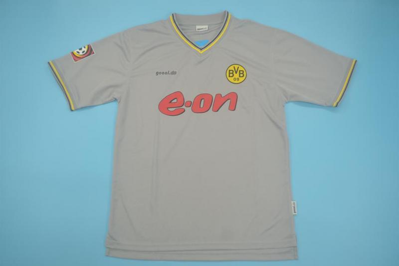 Thailand Quality(AAA) 2000/01 Dortmund Away Retro Soccer Jersey