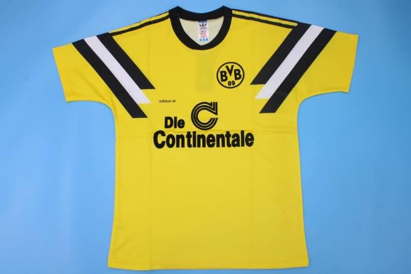 Thailand Quality(AAA) 1989 Dortmund Home Retro Soccer Jersey