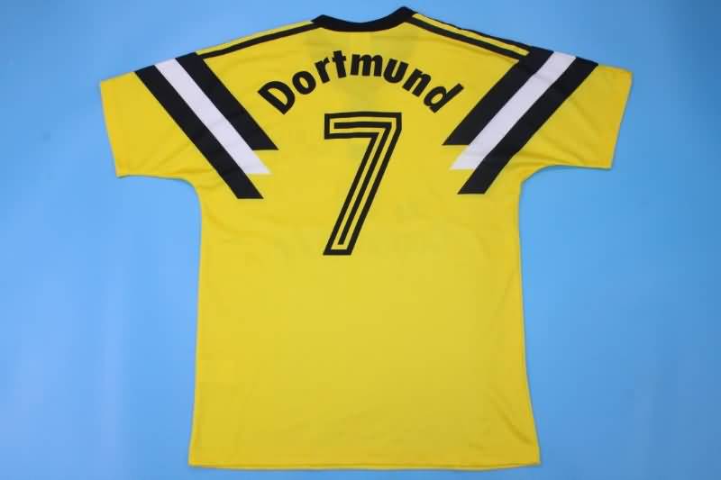 Thailand Quality(AAA) 1989 Dortmund Home Retro Soccer Jersey