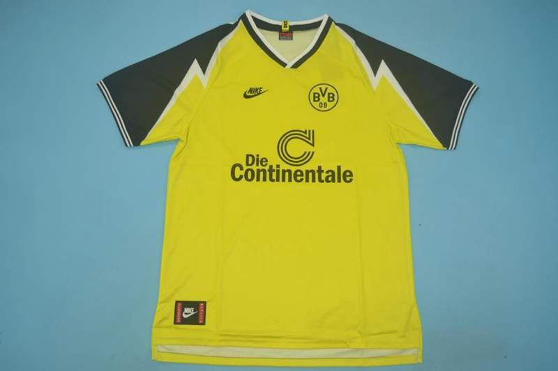 Thailand Quality(AAA) 1995/96 Dortmund Home Retro Soccer Jersey