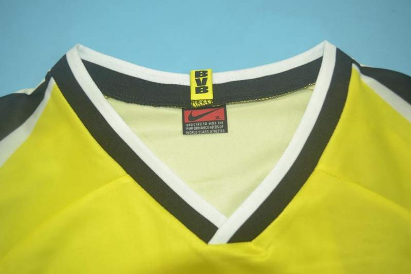 Thailand Quality(AAA) 1995/96 Dortmund Home Retro Soccer Jersey