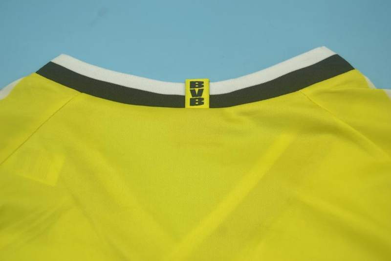 Thailand Quality(AAA) 1995/96 Dortmund Home Retro Soccer Jersey