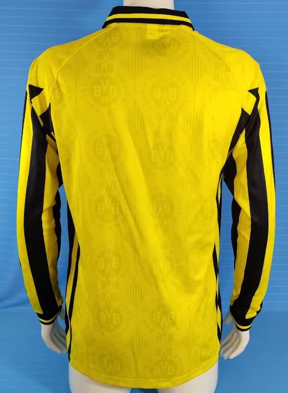 Thailand Quality(AAA) 1996/97 Dortmund Home Retro Long Sleeve Soccer Jersey