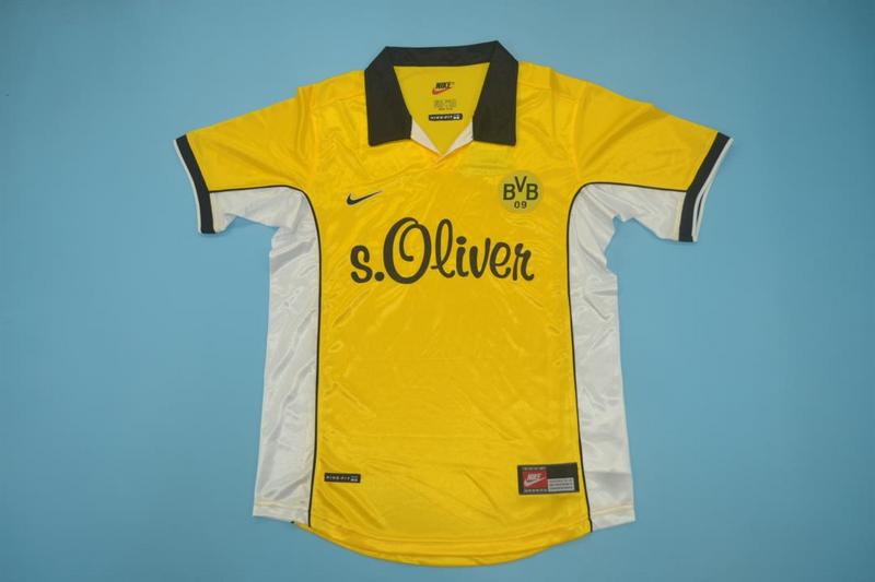Thailand Quality(AAA) 1998/99 Dortmund Home Retro Soccer Jersey