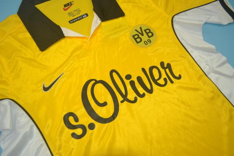 Thailand Quality(AAA) 1998/99 Dortmund Home Retro Soccer Jersey