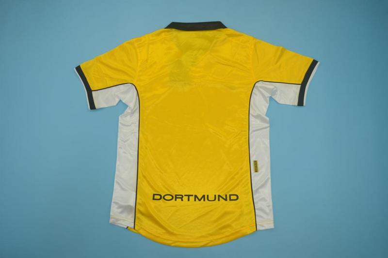 Thailand Quality(AAA) 1998/99 Dortmund Home Retro Soccer Jersey