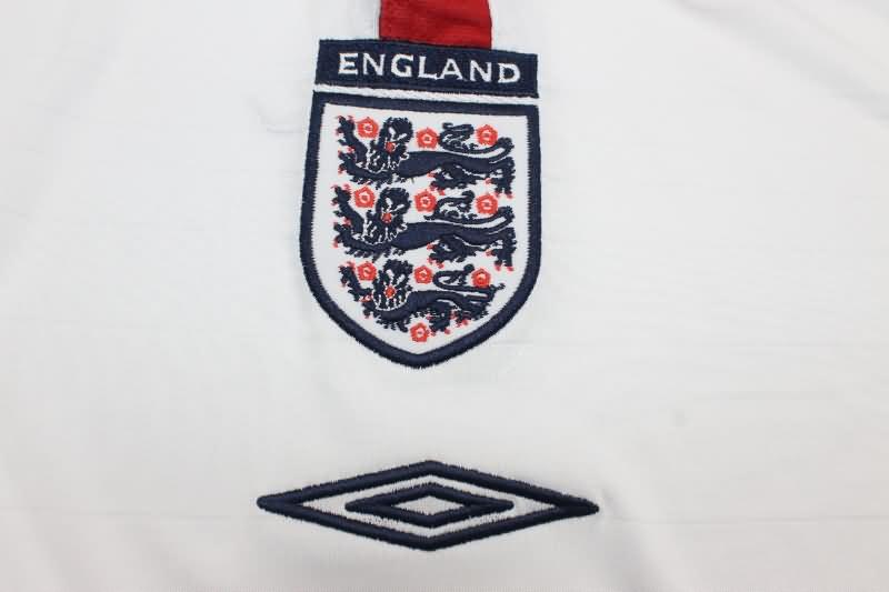 Thailand Quality(AAA) 2003/05 England Home Retro Soccer Jersey