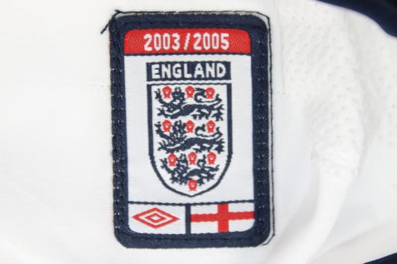 Thailand Quality(AAA) 2003/05 England Home Retro Soccer Jersey