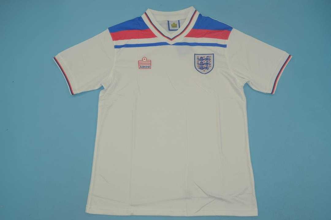 Thailand Quality(AAA) 1980 England Home Retro Soccer Jersey