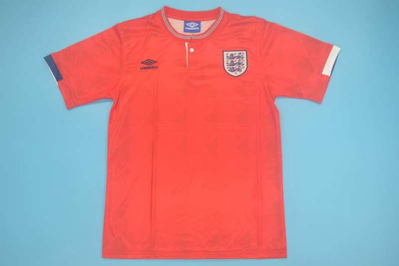 Thailand Quality(AAA) 1989 England Away Retro Soccer Jersey