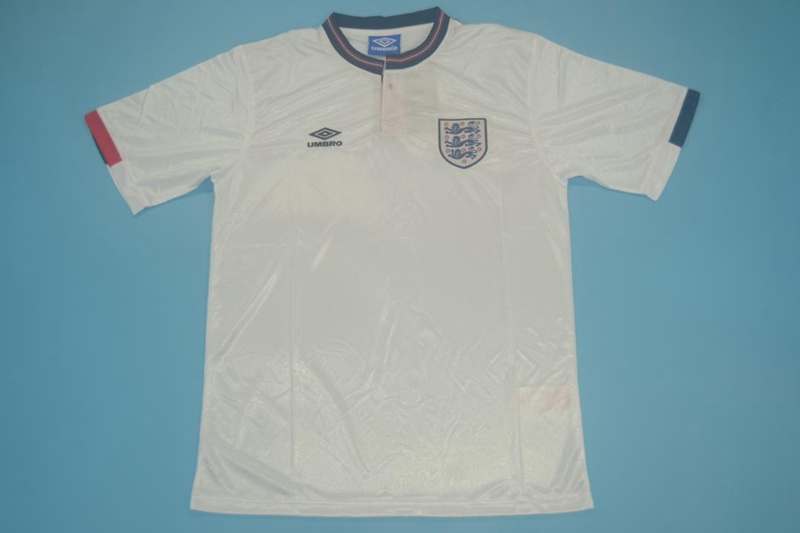Thailand Quality(AAA) 1989 England Home Retro Soccer Jersey