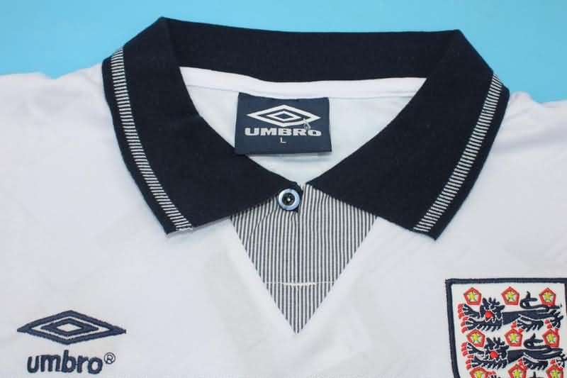 Thailand Quality(AAA) 1990 England Home Retro Soccer Jersey