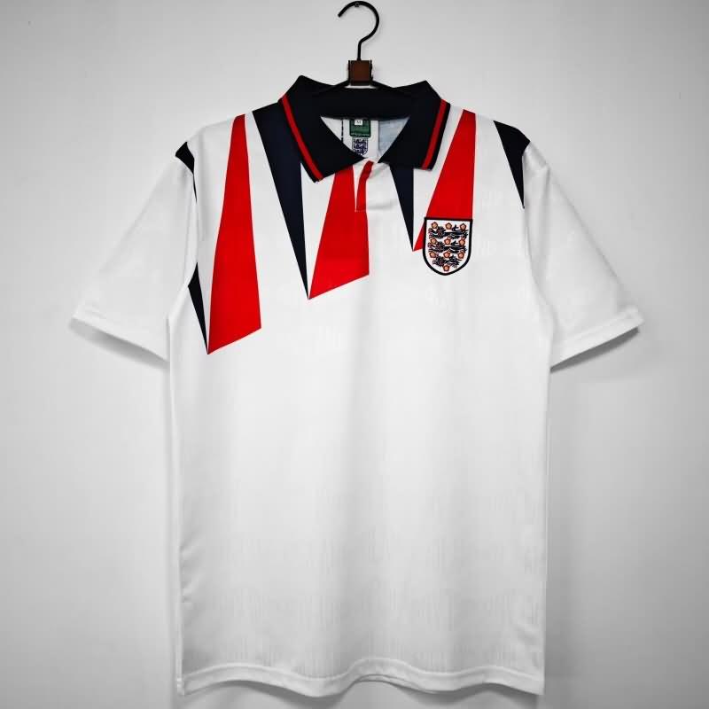 Thailand Quality(AAA) 1992 England Home Retro Soccer Jersey