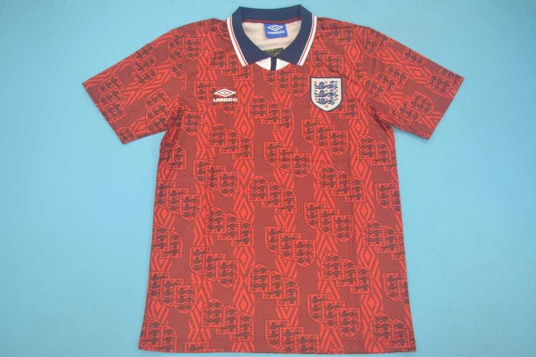 Thailand Quality(AAA) 1994 England Away Retro Soccer Jersey