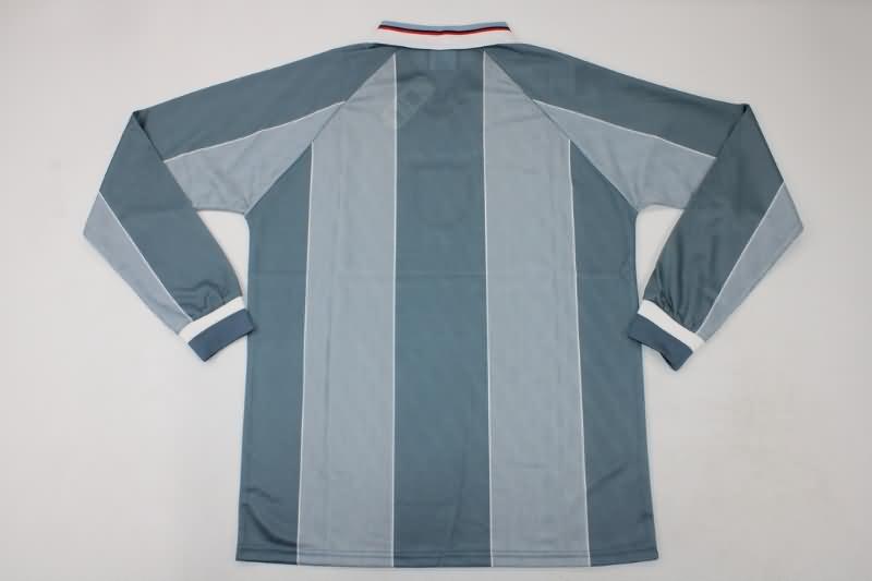 Thailand Quality(AAA) 1996 England Away Long Sleeve Retro Soccer Jersey
