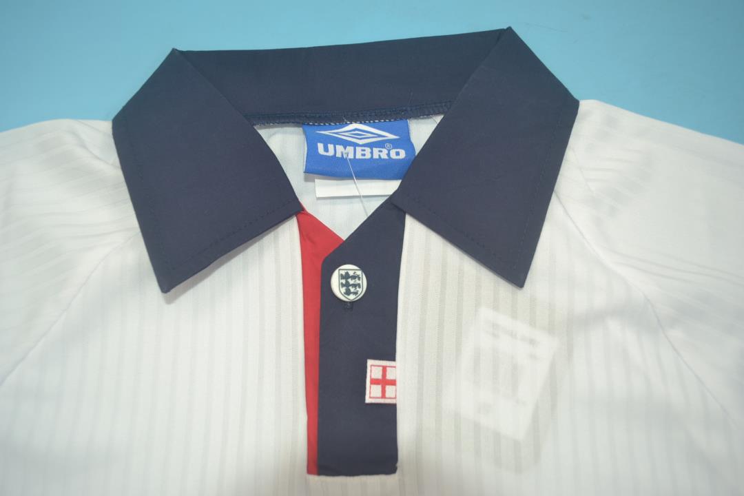 Thailand Quality(AAA) 1998 England Home Retro Soccer Jersey