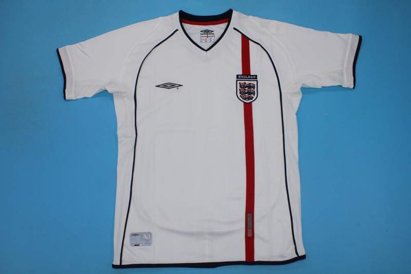 Thailand Quality(AAA) 2002 England Home Retro Soccer Jersey