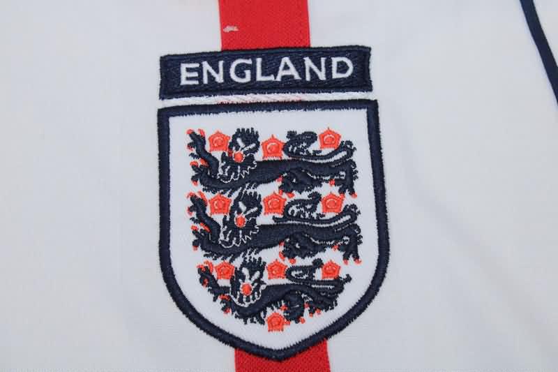 Thailand Quality(AAA) 2002 England Home Long Retro Soccer Jersey