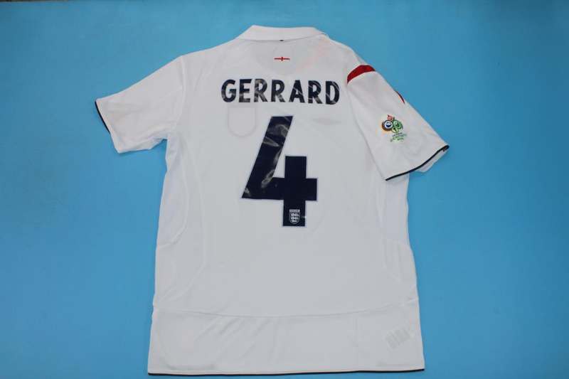 Thailand Quality(AAA) 2006 England Home Retro Soccer Jersey