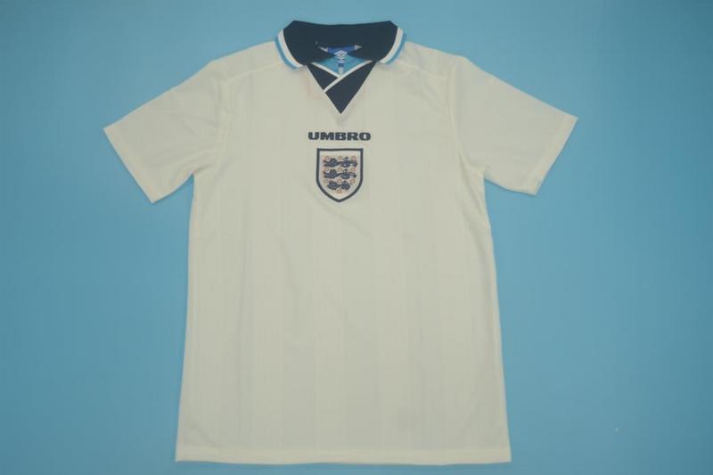 Thailand Quality(AAA) 1995/97 England Home Retro Soccer Jersey