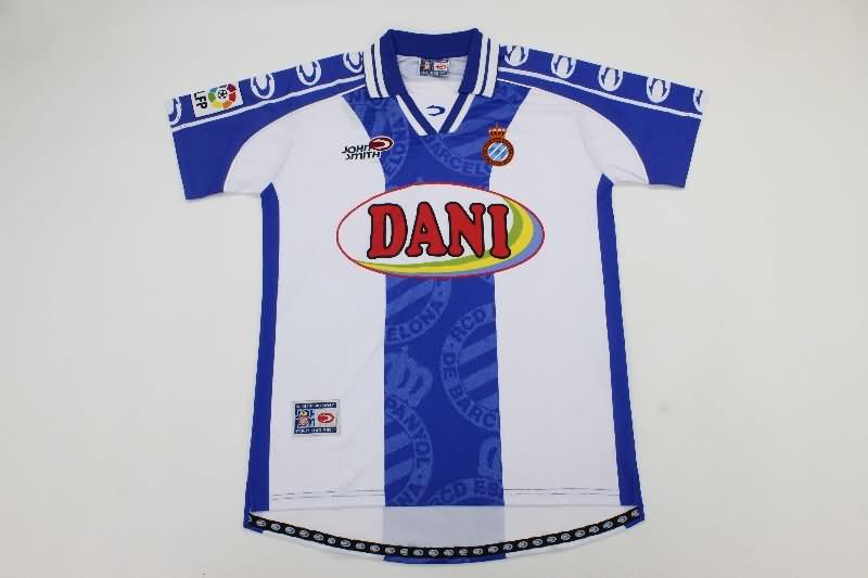 Thailand Quality(AAA) 1999/00 Espanyol Home Retro Soccer Jersey