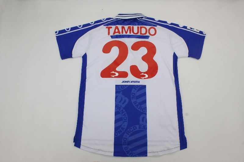 Thailand Quality(AAA) 1999/00 Espanyol Home Retro Soccer Jersey
