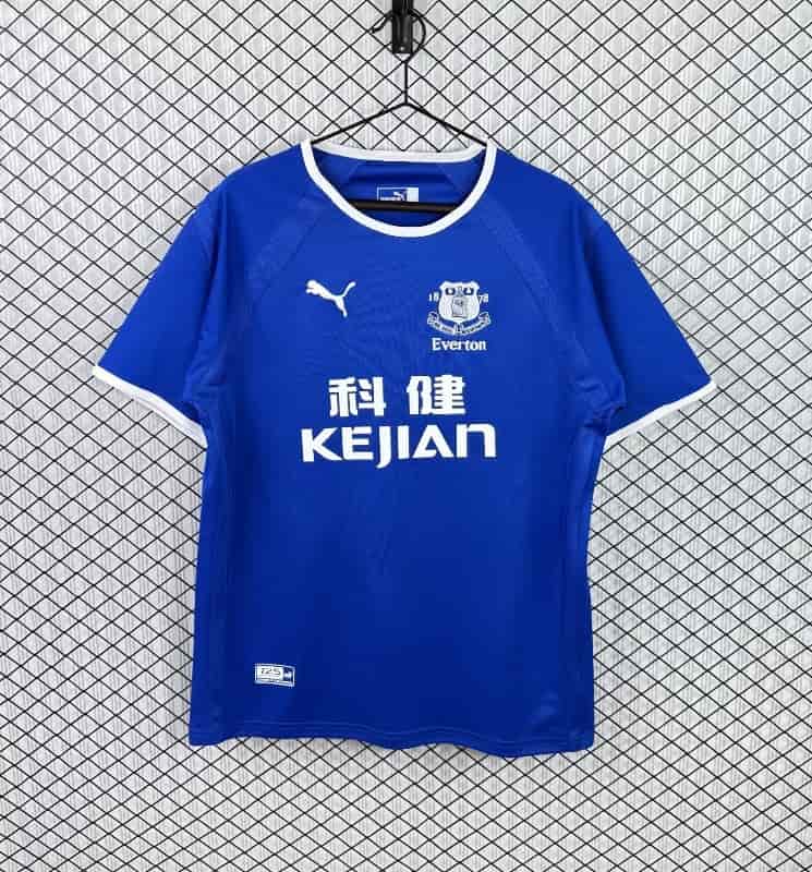 Thailand Quality(AAA) 2003/04 Everton Home Retro Soccer Jersey