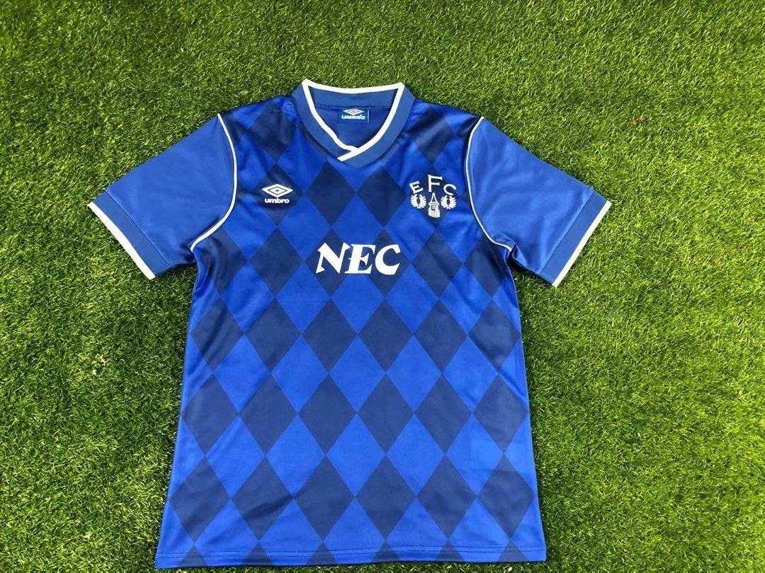 Thailand Quality(AAA) 1986/87 Everton Home Retro Soccer Jersey