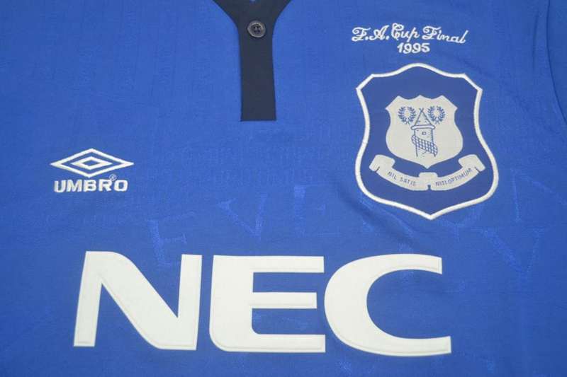 Thailand Quality(AAA) 1995 Everton FA Finals Retro Soccer Jersey