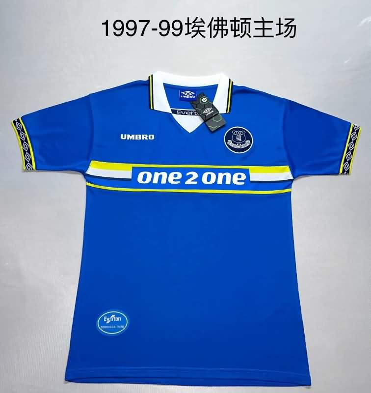 Thailand Quality(AAA) 1997/99 Everton Home Retro Soccer Jersey