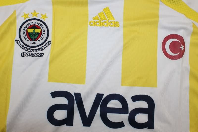 Thailand Quality(AAA) 2007/08 Fenerbahce Away Retro Soccer Jersey