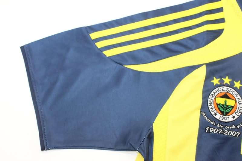 Thailand Quality(AAA) 2007/08 Fenerbahce Home Retro Soccer Jersey