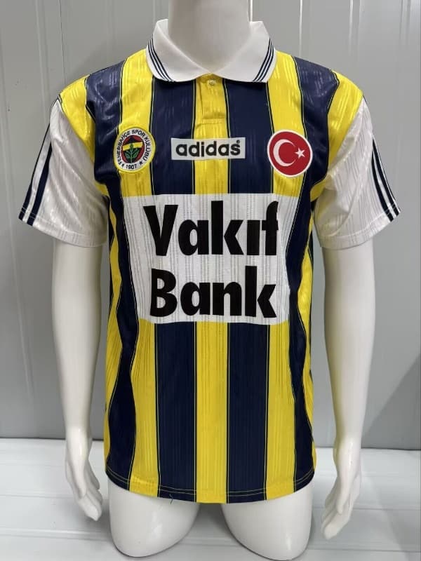 Thailand Quality(AAA) 1996/97 Fenerbahce Home Retro Soccer Jersey