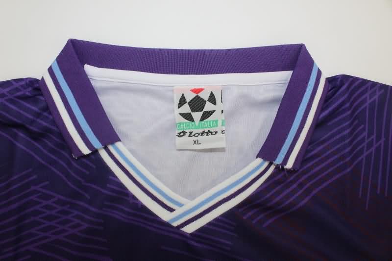 Thailand Quality(AAA) 1992/93 Fiorentina Home Long Sleeve Retro Soccer Jersey