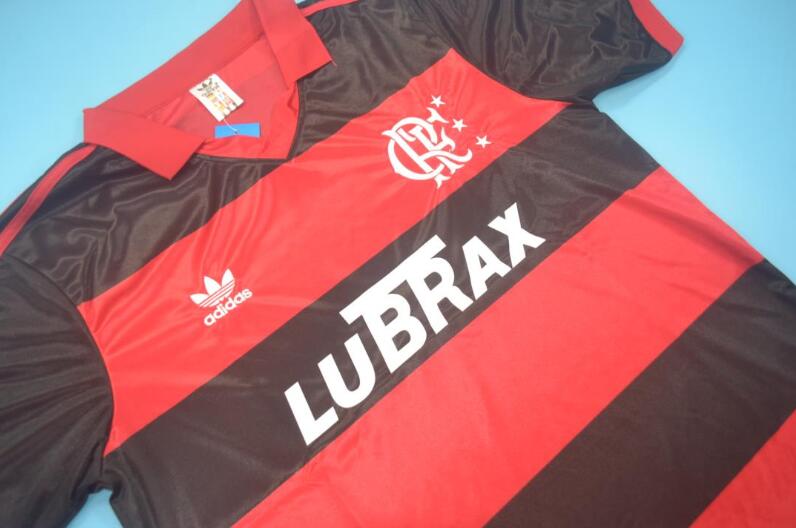 Thailand Quality(AAA) 1990 Flamengo Home Retro Soccer Jersey