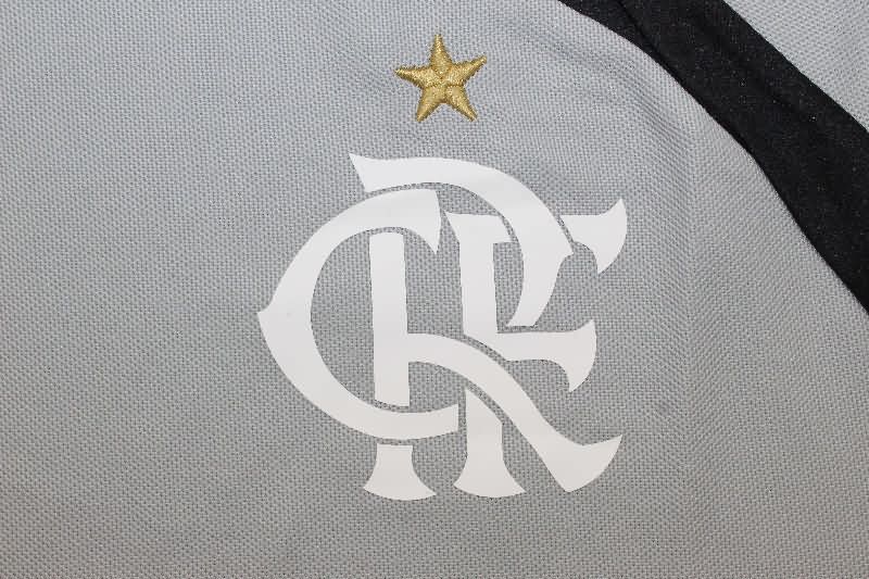 Thailand Quality(AAA) 2008 Flamengo Goalkeeper Grey Retro Soccer Jersey