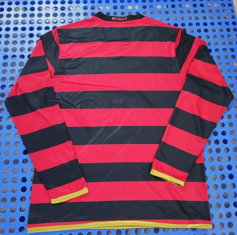 Thailand Quality(AAA) 2008 Flamengo Home Retro Long Sleeve Soccer Jersey