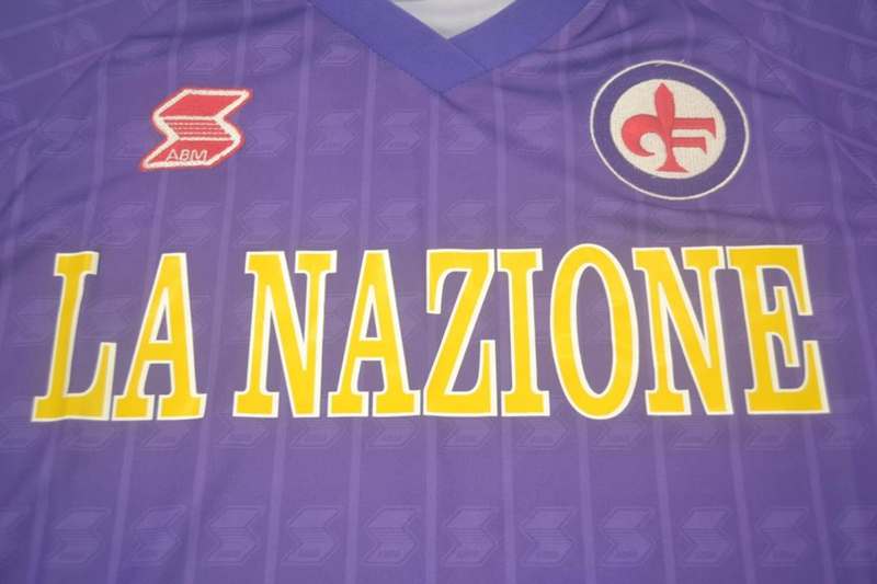 Thailand Quality(AAA) 1989/90 Fiorentina Home Retro Soccer Jersey